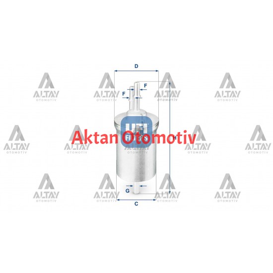 YAKIT FILTRESI (BENZIN) GOLF5 / GOLF6 / PASSAT / A3 / LEON / IBIZA / POLO 04= 1.0 TSI-1.2 TSI-1.4 TSI-1.6 FSI BAG-BLF-BLP-BLR-BMY-CAVA-CAXA (6.6 BAR) OEM (ORİJİNAL EQUİPMENT MANUFACTURER)